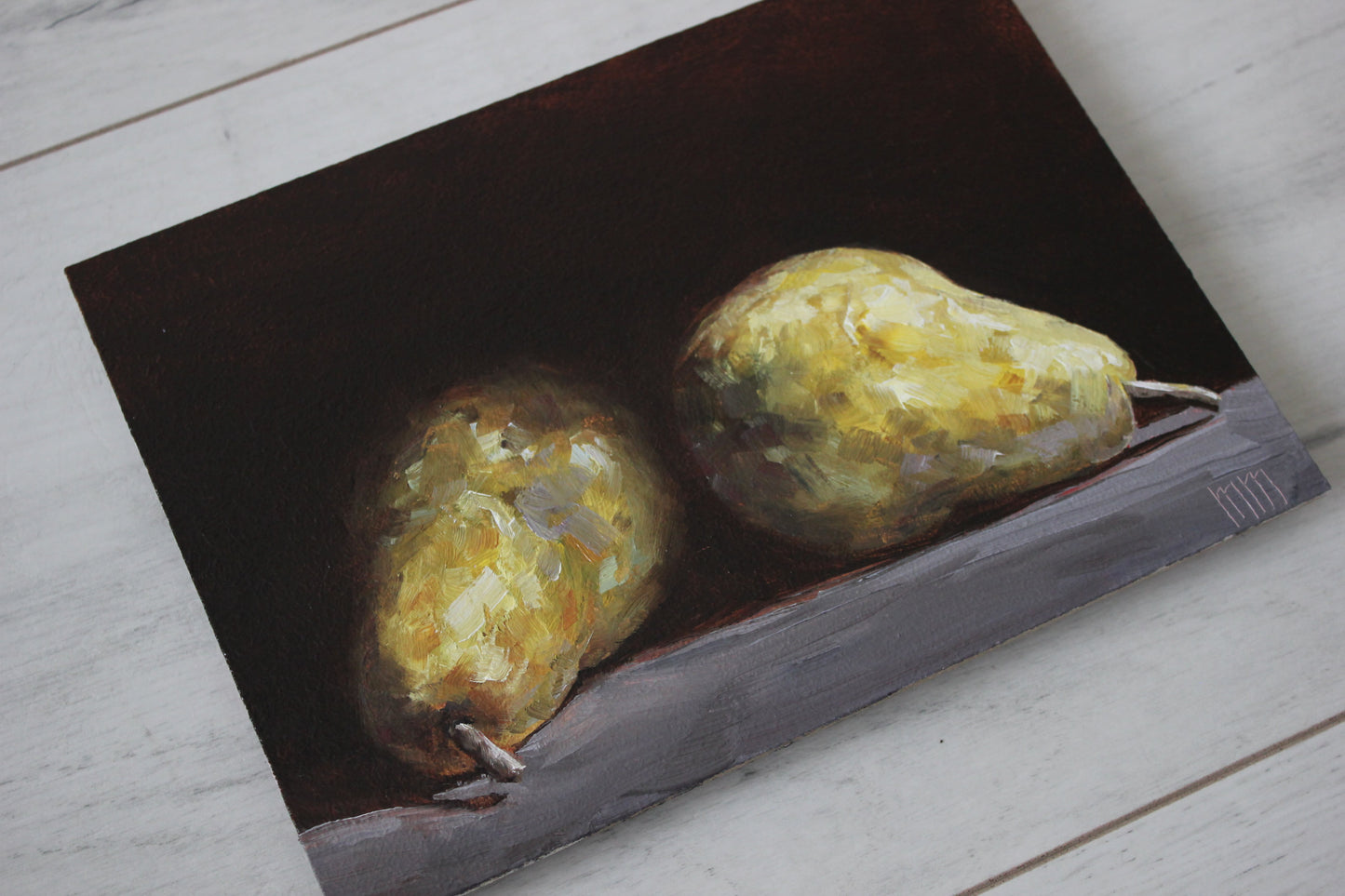 Two Pears 5x7in