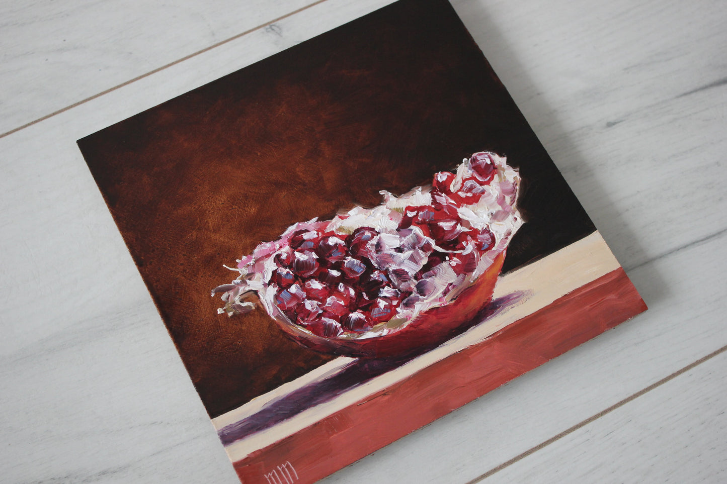 Pomegranate Slice 6x6in