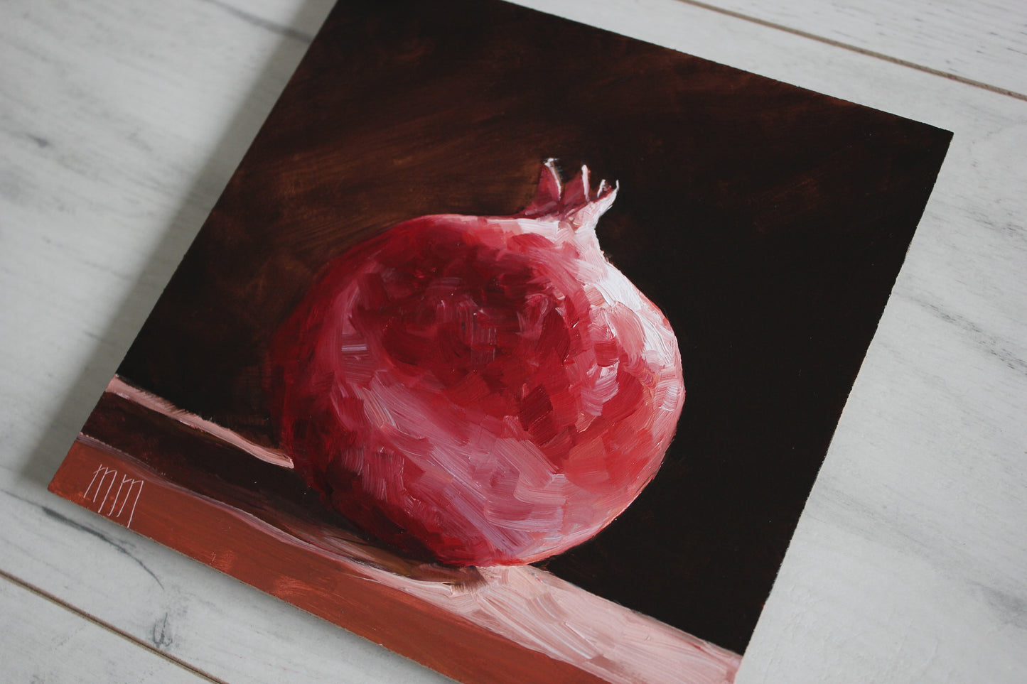 Whole Pomegranate 6x6in