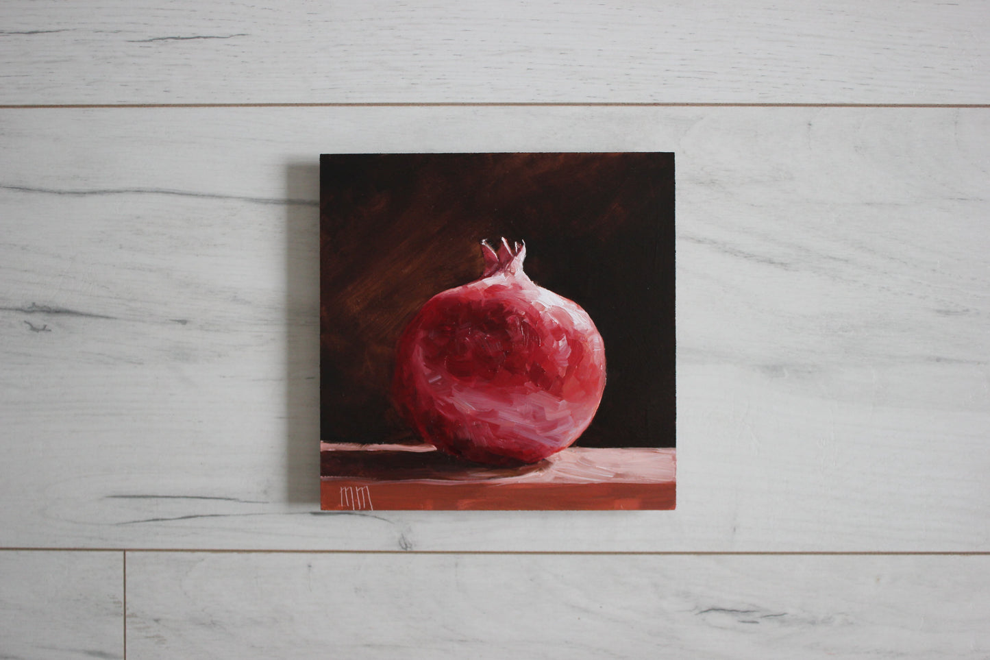 Whole Pomegranate 6x6in