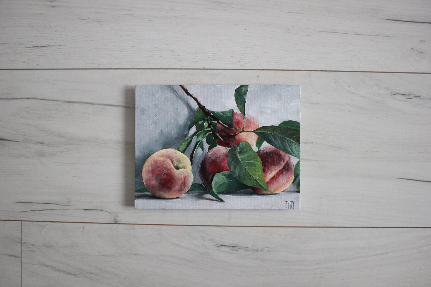 Branch of peaches 6x8in