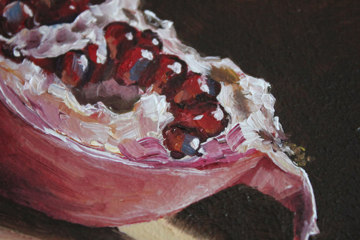 Slice of Pomegranate 4x4in