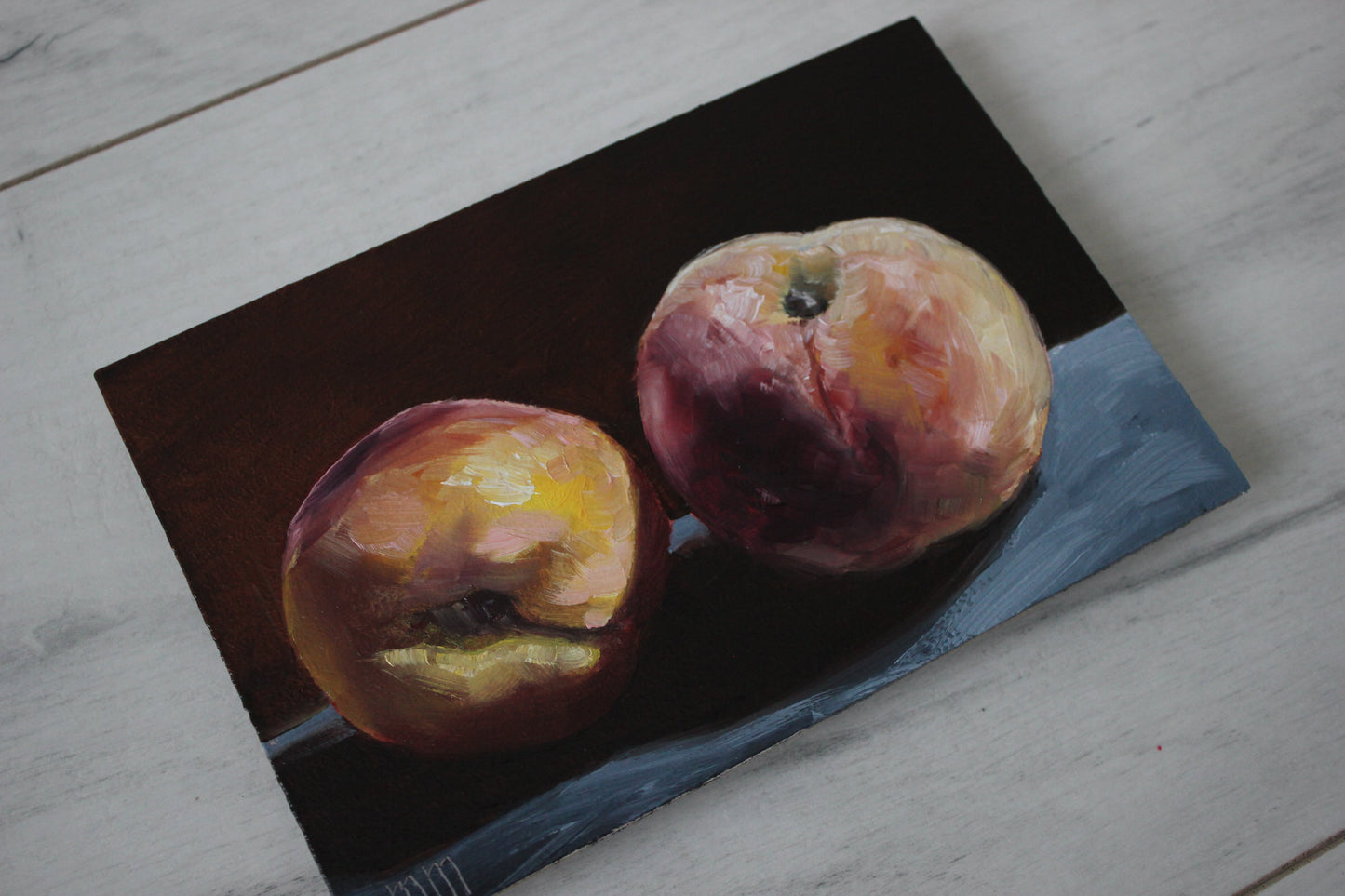 Two Peaches 4x6in