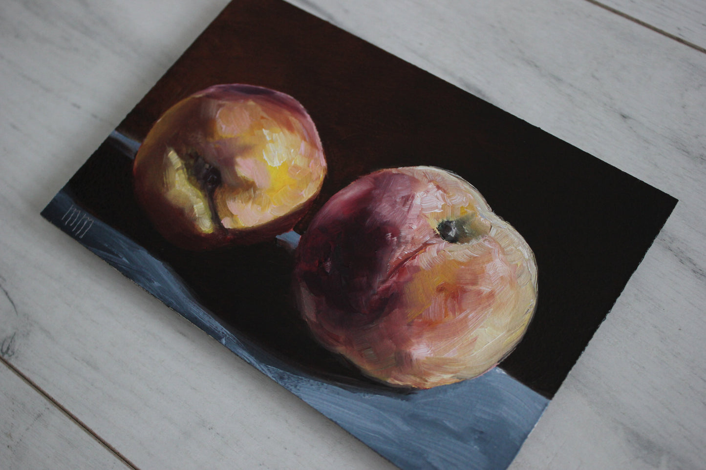 Two Peaches 4x6in