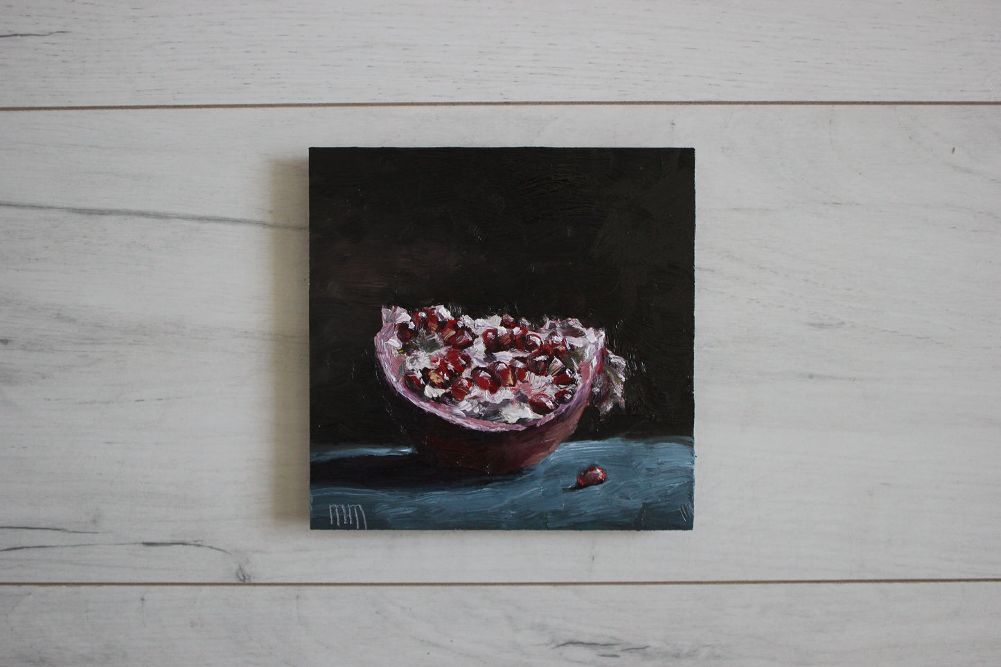 Slice of Pomegranate 6x6in