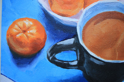 Tea and Tangerines 10x10in