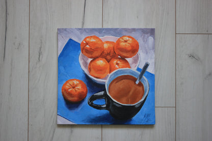 Tea and Tangerines 10x10in