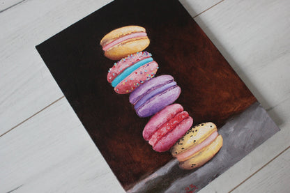 Five Macarons 7x9.5in