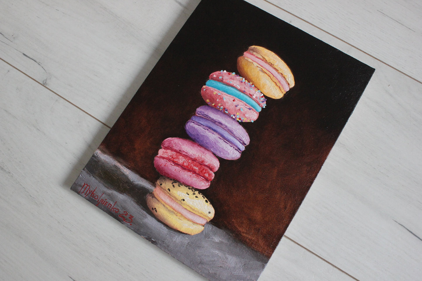 Five Macarons 7x9.5in