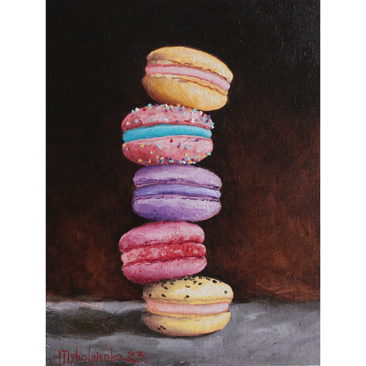 Five Macarons 7x9.5in