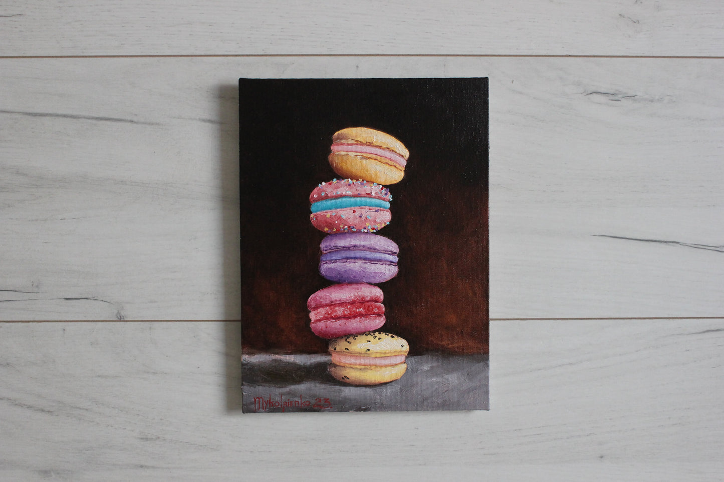 Five Macarons 7x9.5in