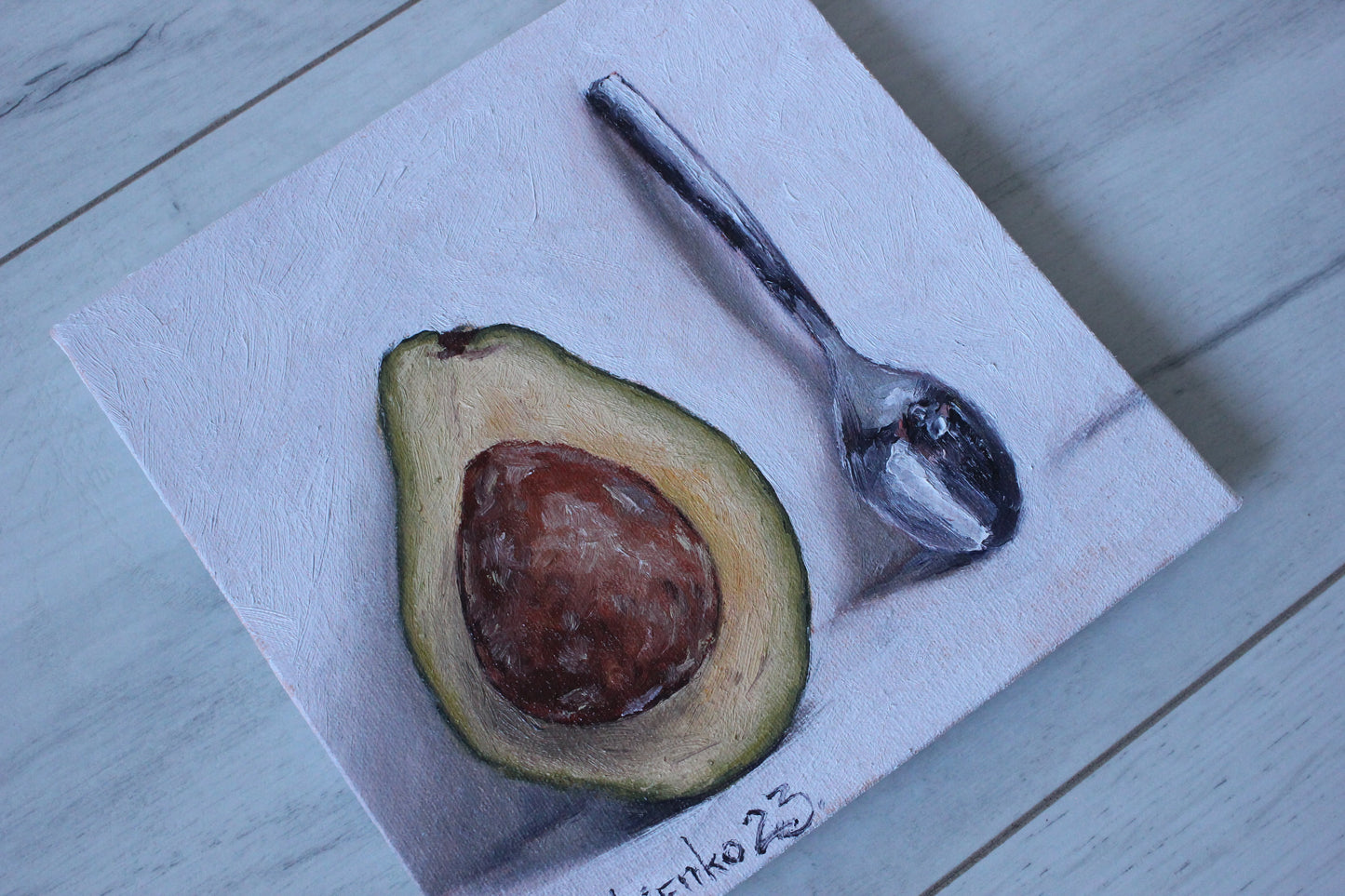 Avocado and Spoon 6x6in