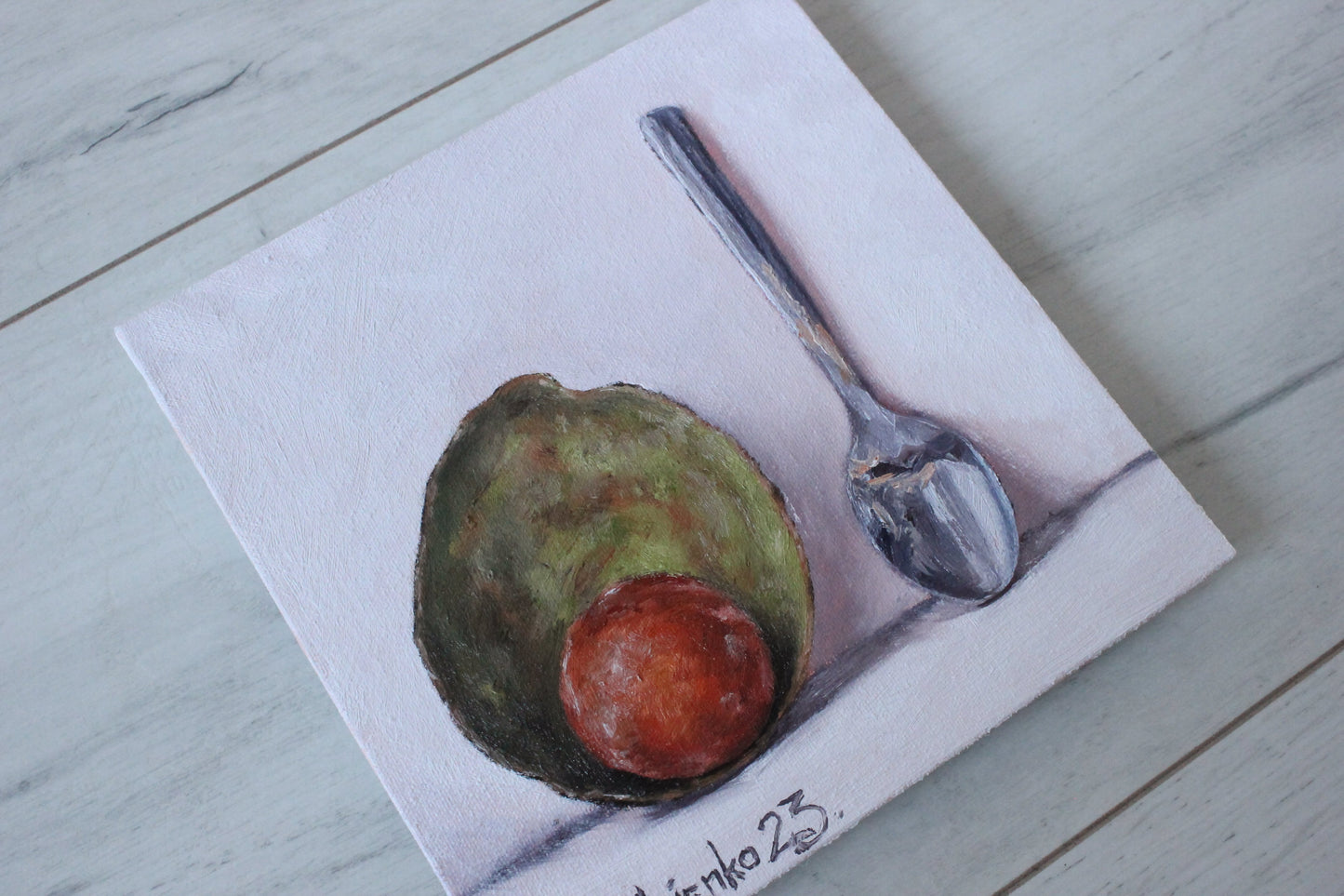 Empty Avocado 6x6in