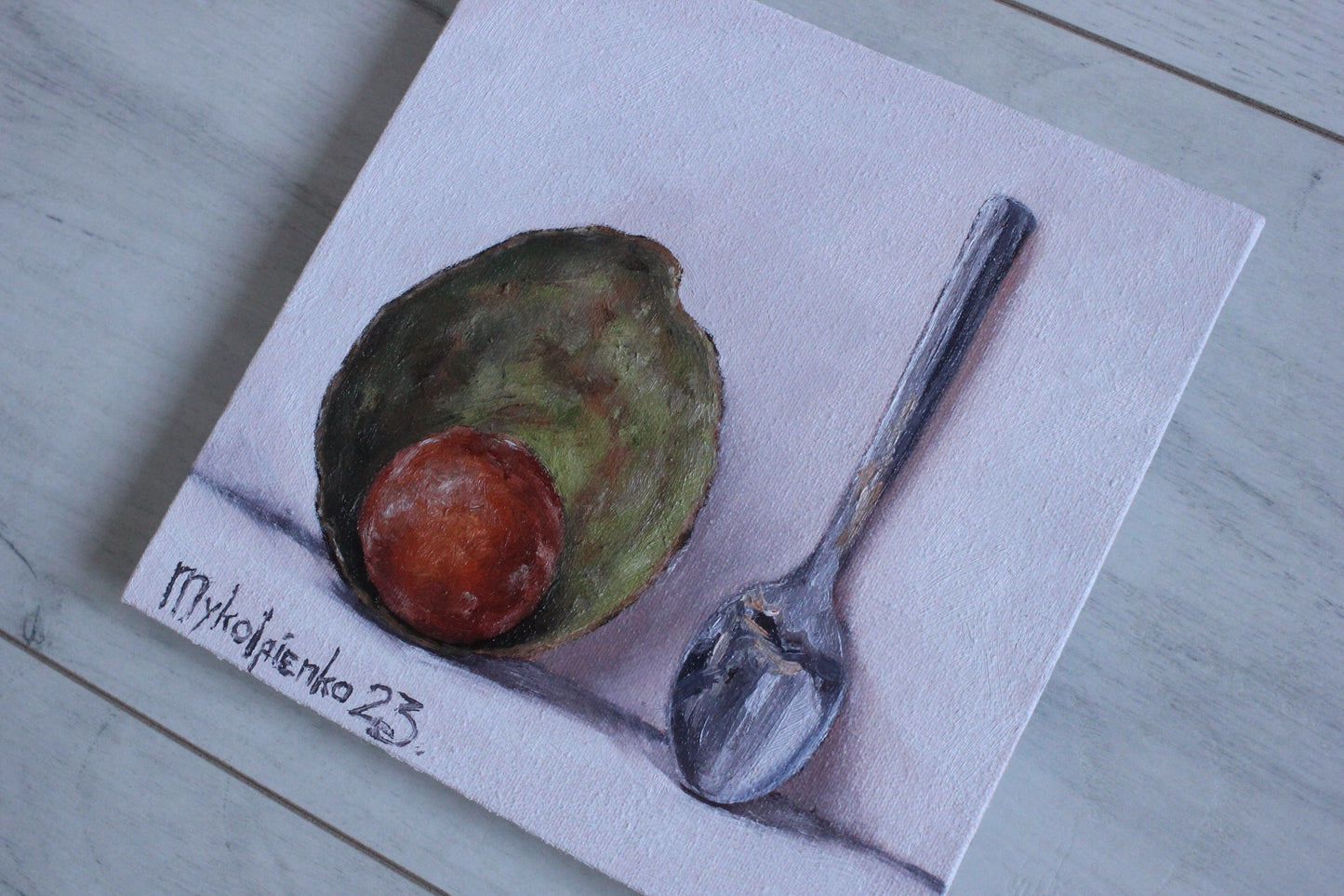 Empty Avocado 6x6in