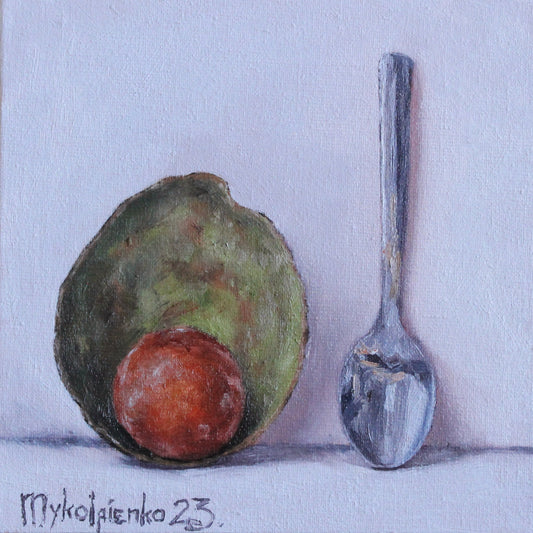 Empty Avocado 6x6in