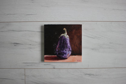 One Eggplant 6x6in