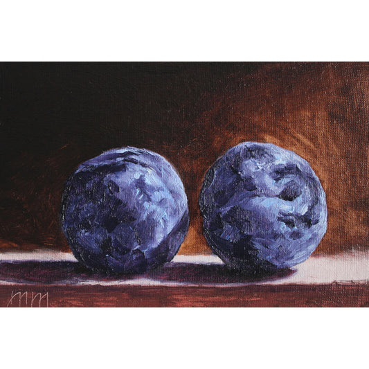 Two Plums 4x6in