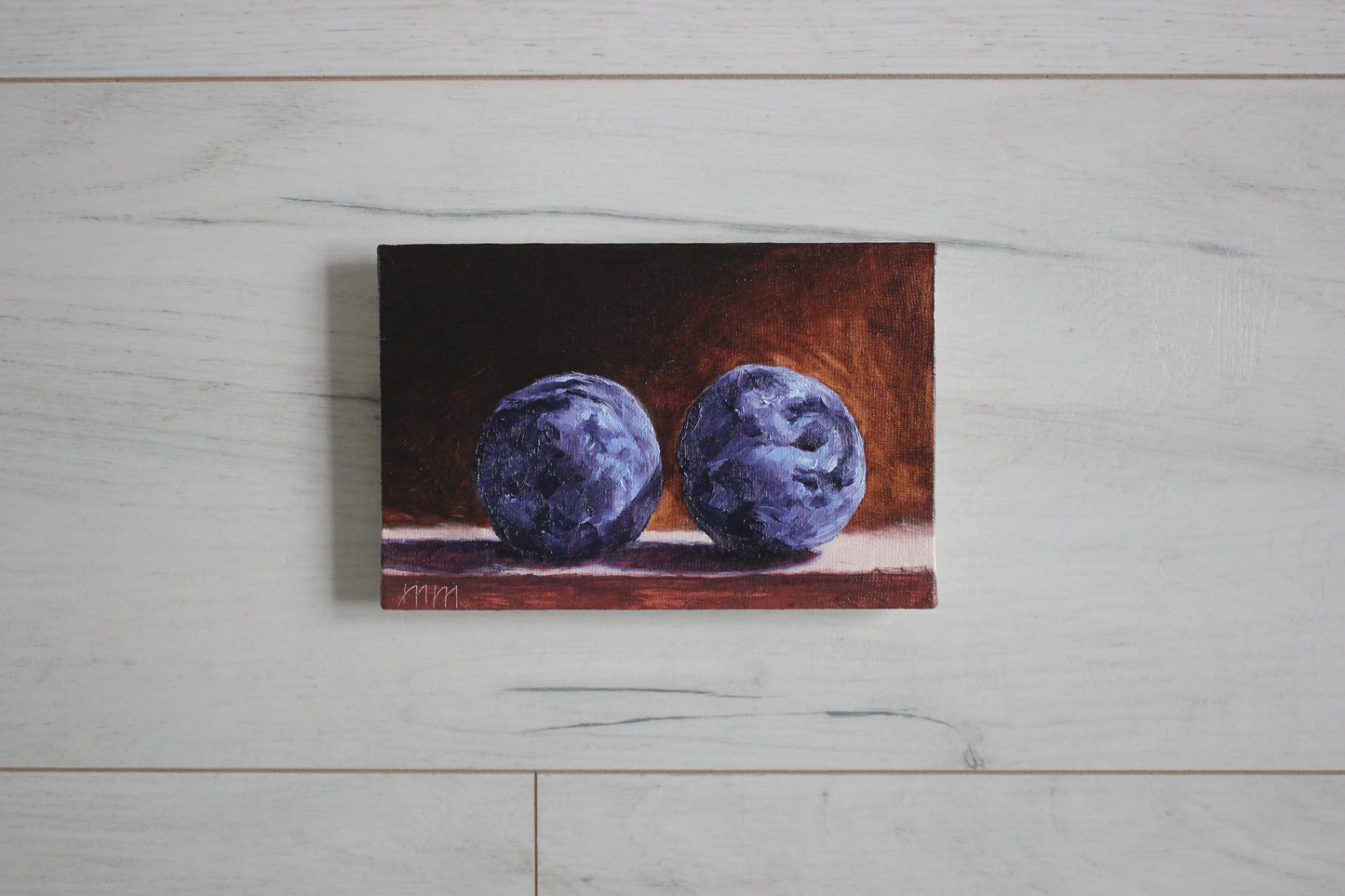 Two Plums 4x6in