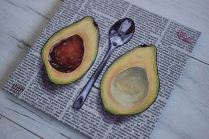 Avocado and Spoon 8x8in