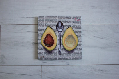 Avocado and Spoon 8x8in