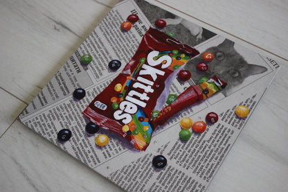 Fruit Skittles 8x8in