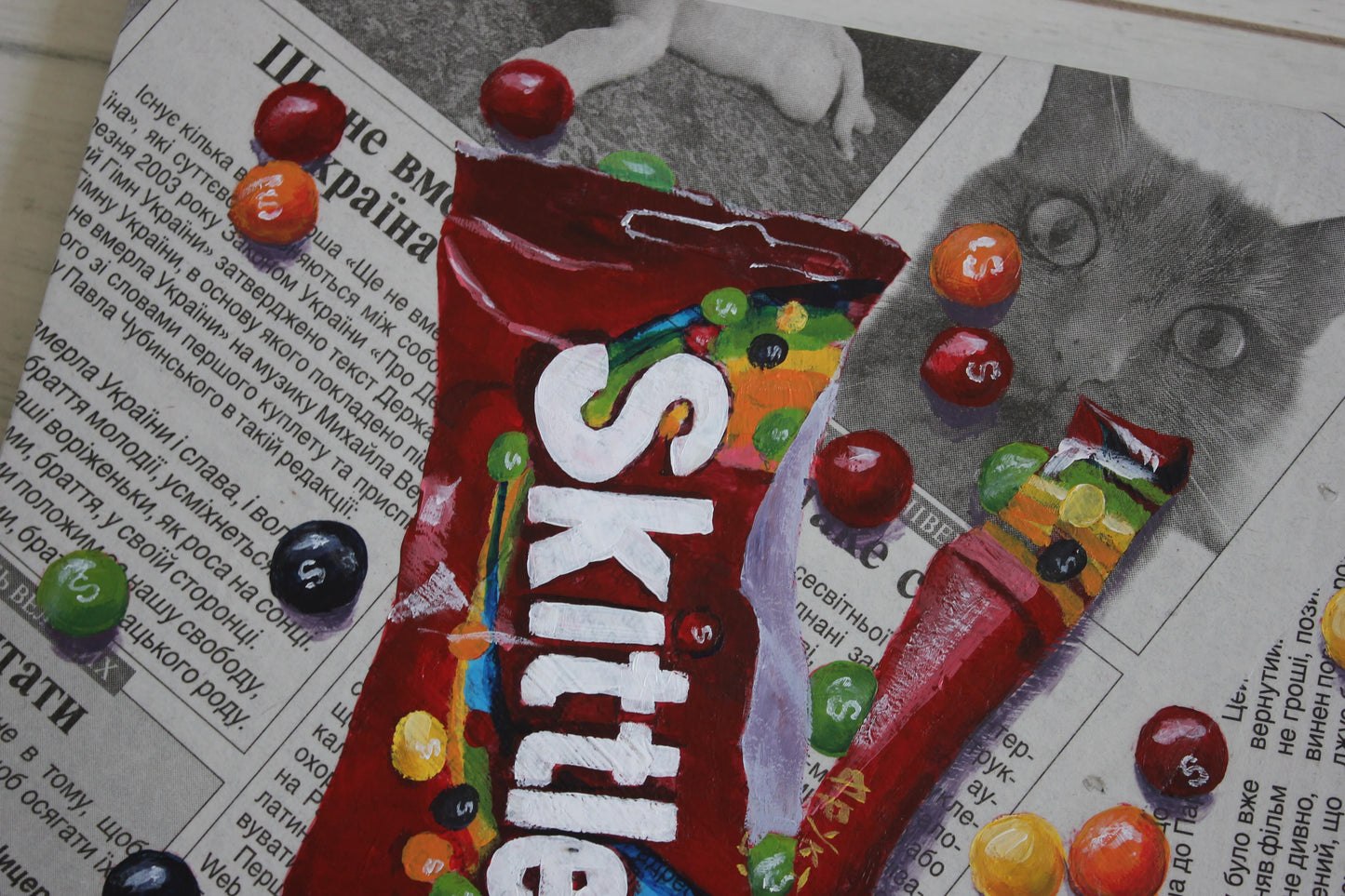 Fruit Skittles 8x8in