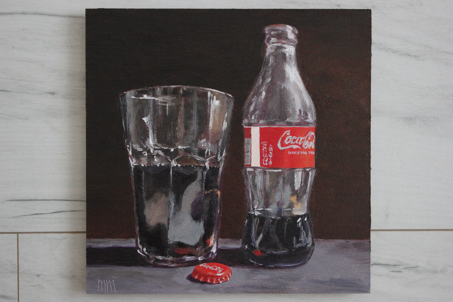 Soda Bottle 8x8in