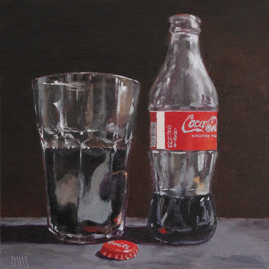 Soda Bottle 8x8in