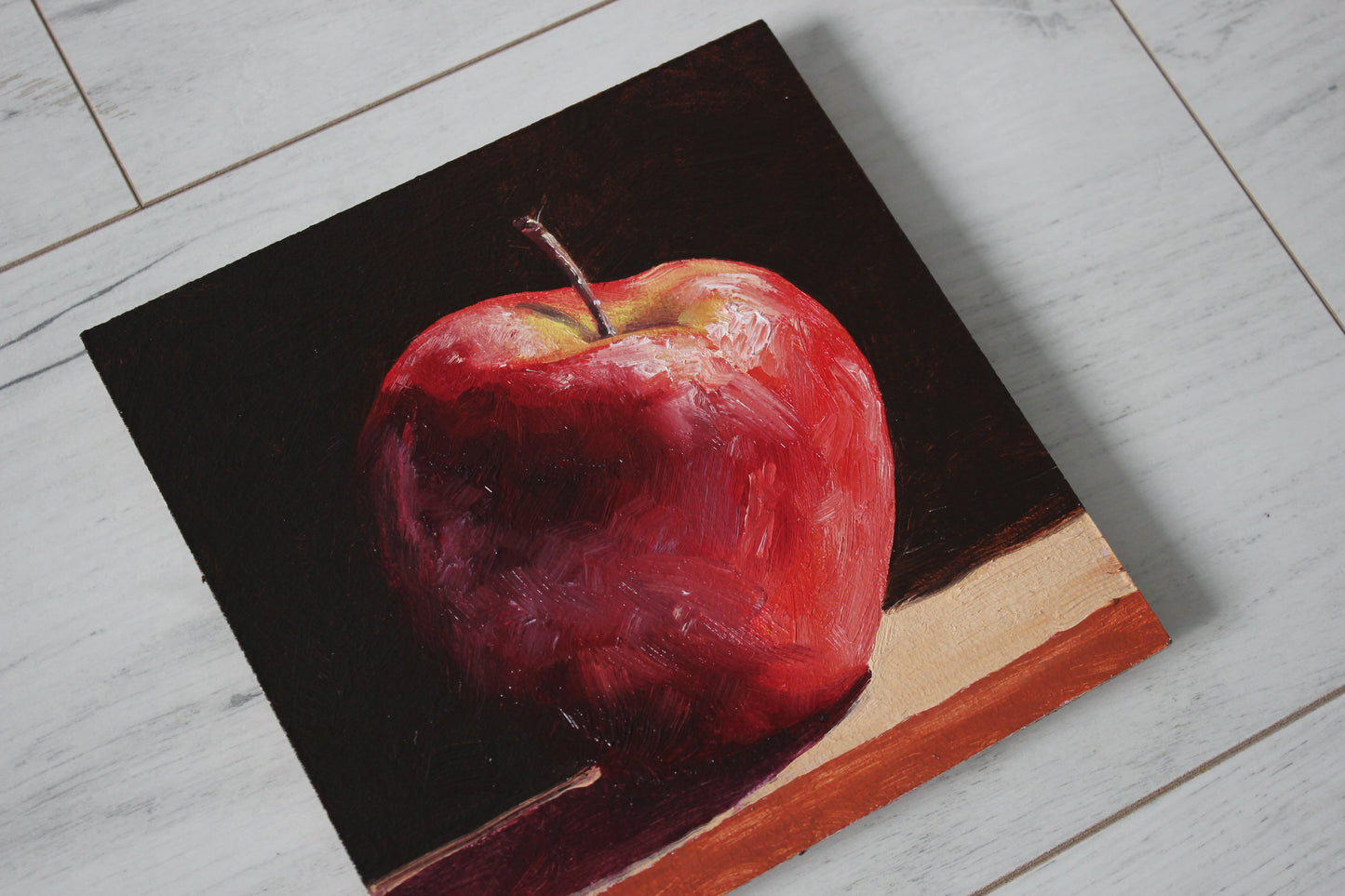 Big Red Apple 6x6in