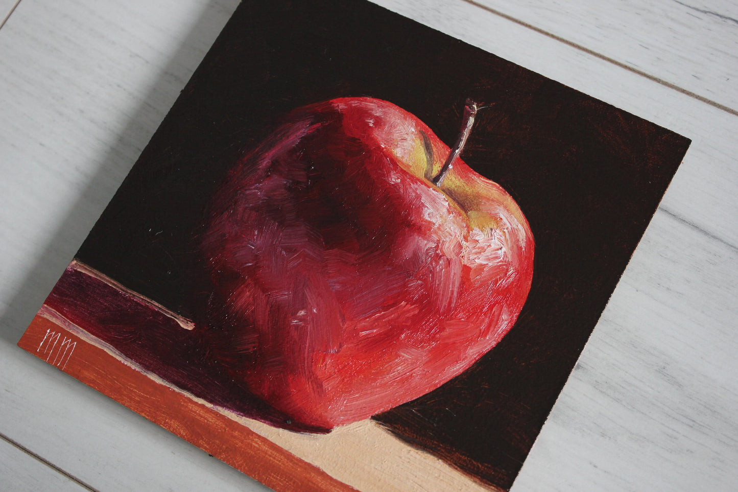 Big Red Apple 6x6in