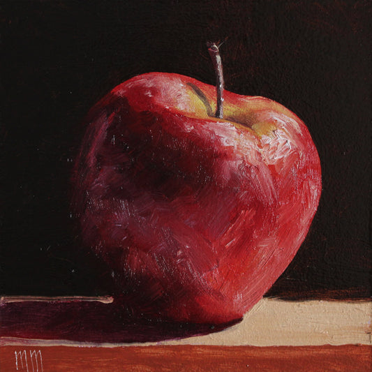 Big Red Apple 6x6in