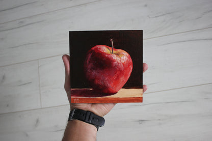 Big Red Apple 6x6in