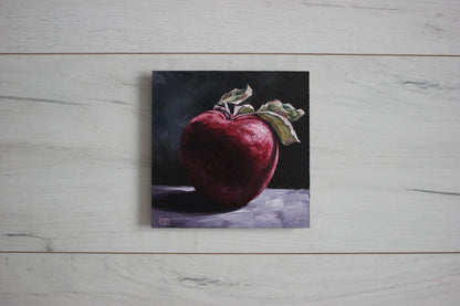 Big Apple on Black 6x6in