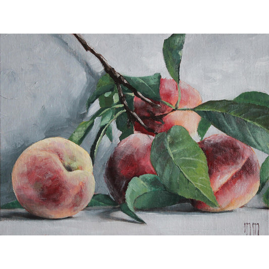 Branch of peaches 6x8in