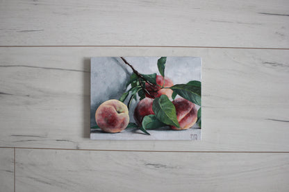 Branch of peaches 6x8in