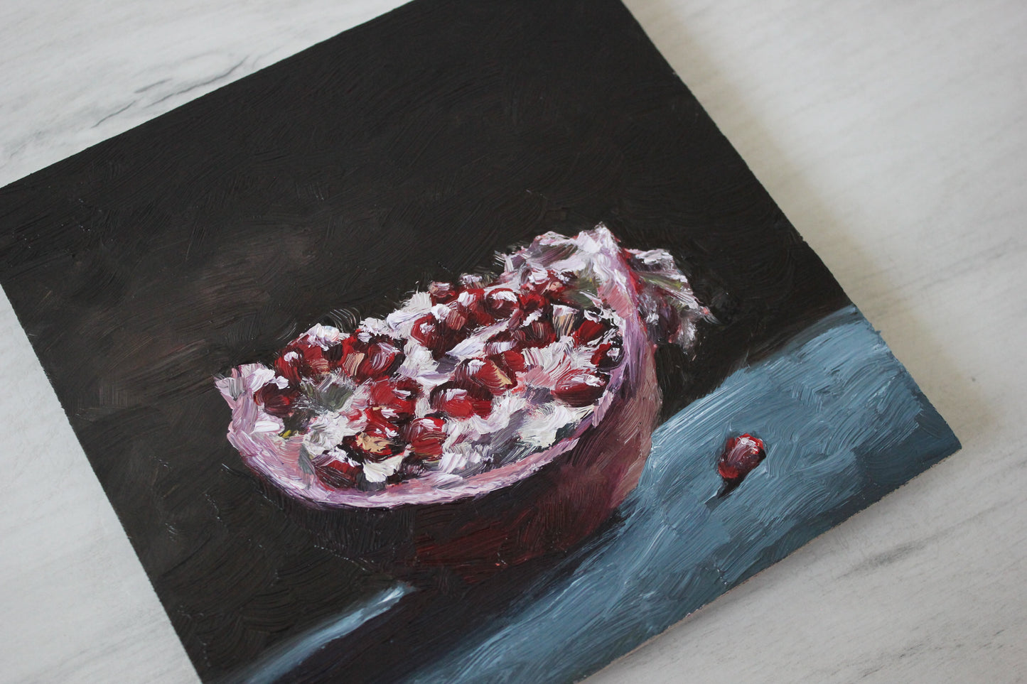 Slice of Pomegranate 6x6in