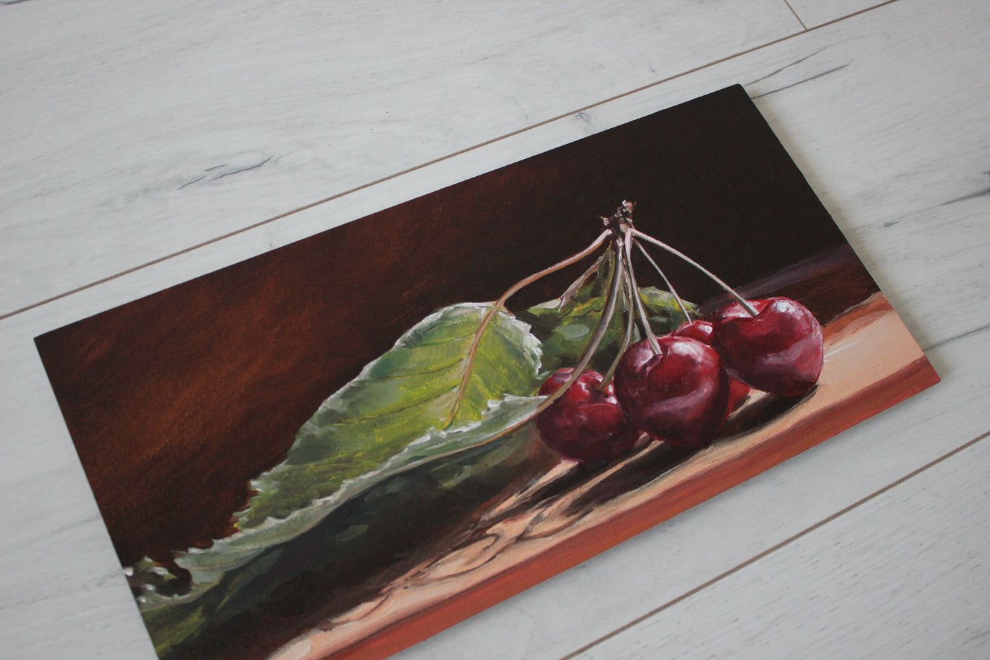 Branch of Cherries 6x12in