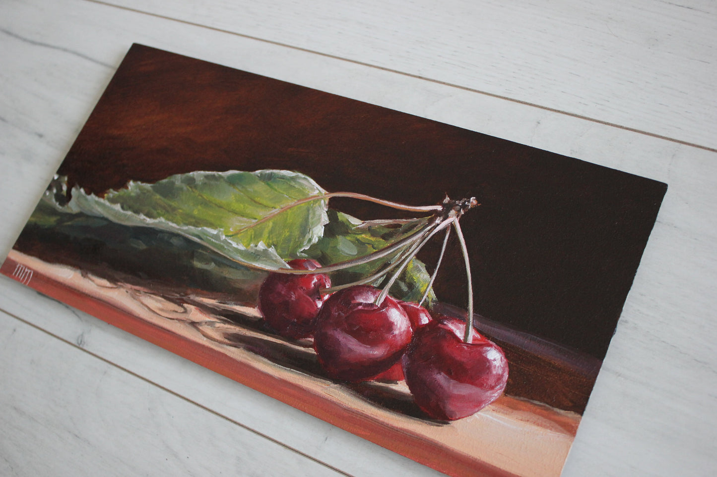 Branch of Cherries 6x12in