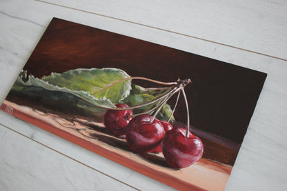 Branch of Cherries 6x12in