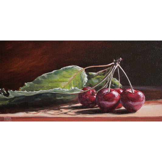 Branch of Cherries 6x12in