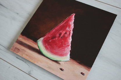Slice of Watermelon 6x6in