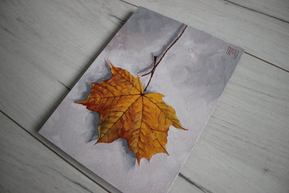 Autumn leaf 5x7in