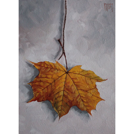 Autumn leaf 5x7in