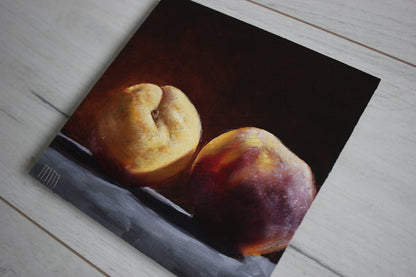 Two Peaches 6x6in