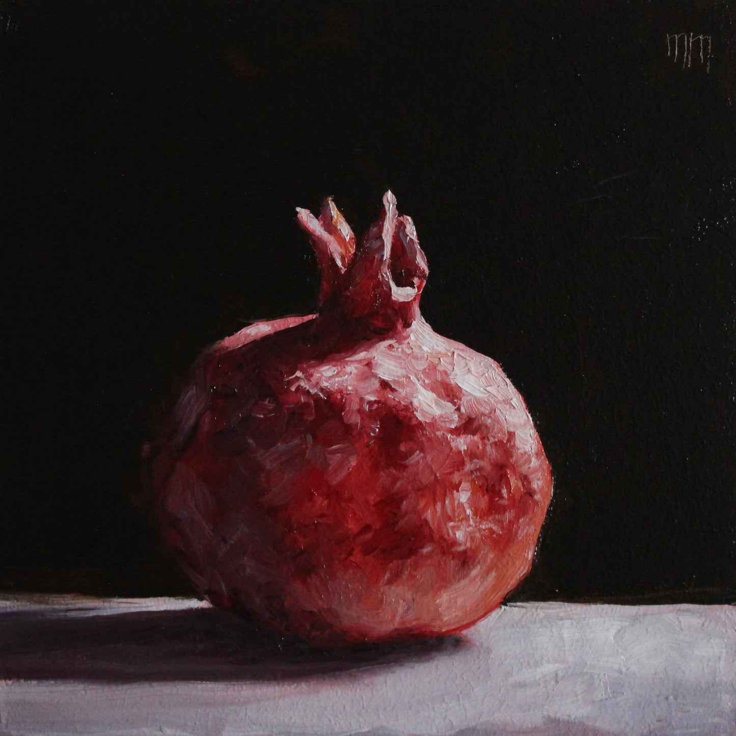 Whole Pomegranate 6x6in